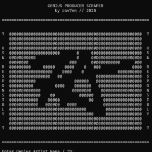 Genius Producer Scraper